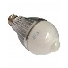 LED Motion Sensor Light Bulb 6 Watts Warm White PIR LED Light G60 E26 E27 Base